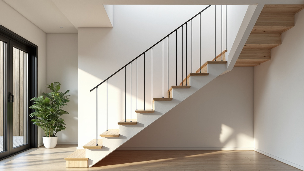 Monte-escalier tournant installé dans une maison à Etzling