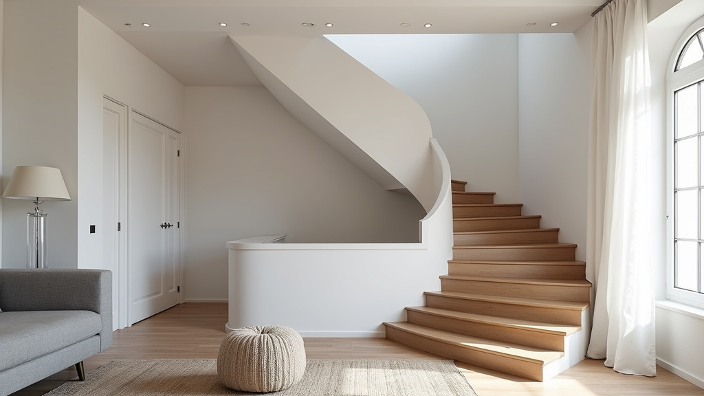 Monte-escalier tournant installé dans une maison à Figanières