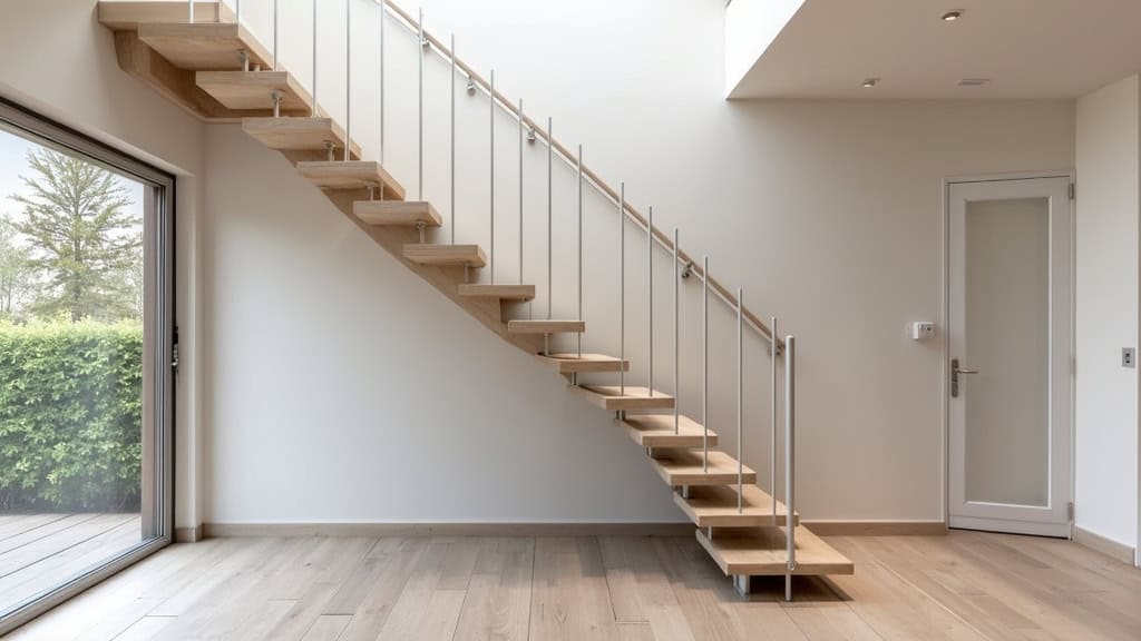 Monte-escalier tournant installé dans une maison à Fontenay-sur-Eure