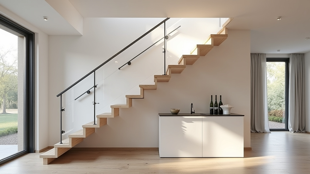 Monte-escalier tournant installé dans une maison à Francheville