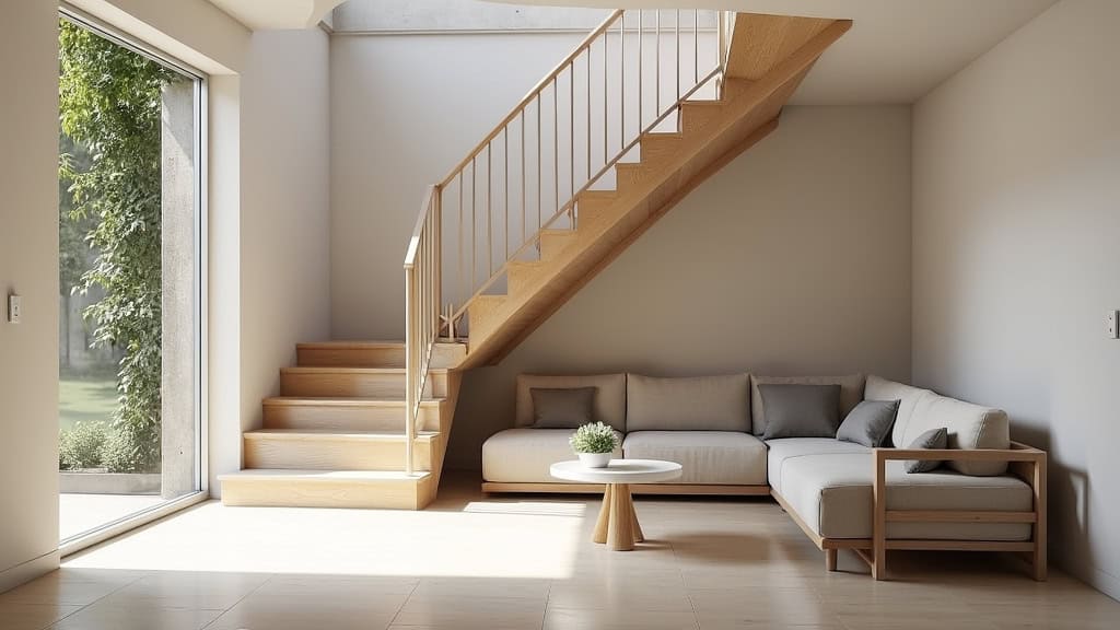 Monte-escalier tournant installé dans une maison à Ganges