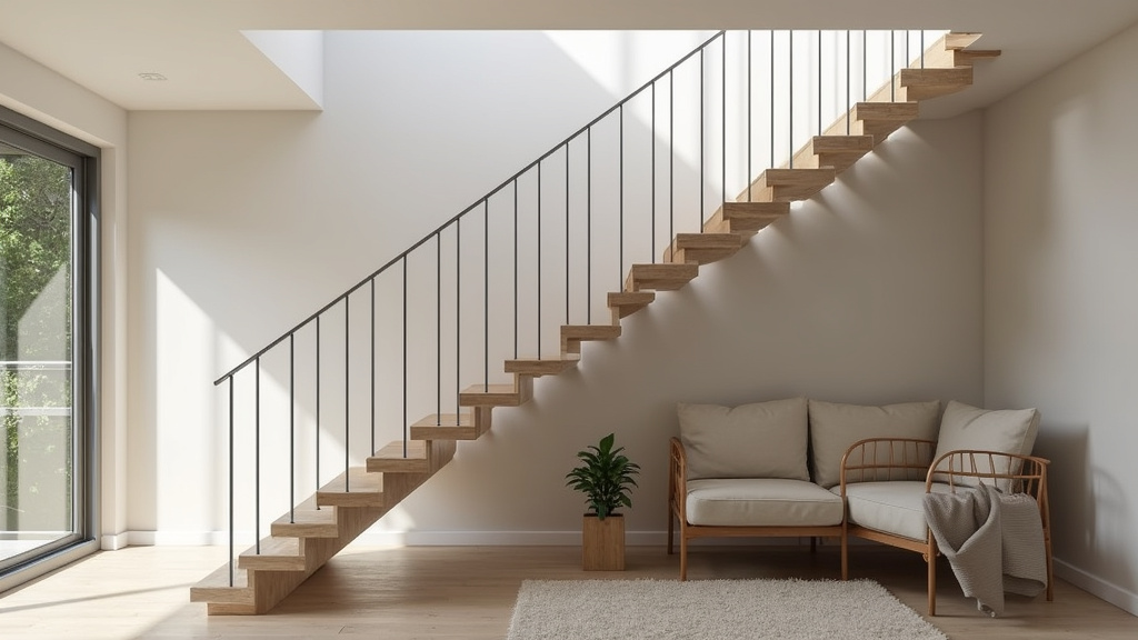 Monte-escalier tournant installé dans une maison à Gourin avec escalier en colimaçon