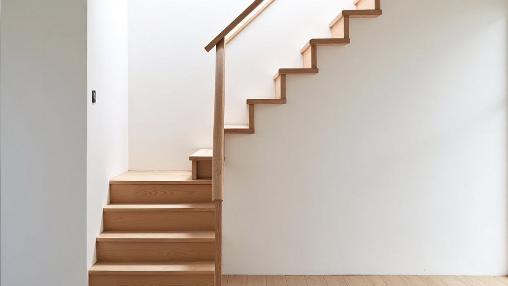 Monte-escalier tournant installé dans une maison à Irvillac, avec rail courbe adapté à un escalier en colimaçon