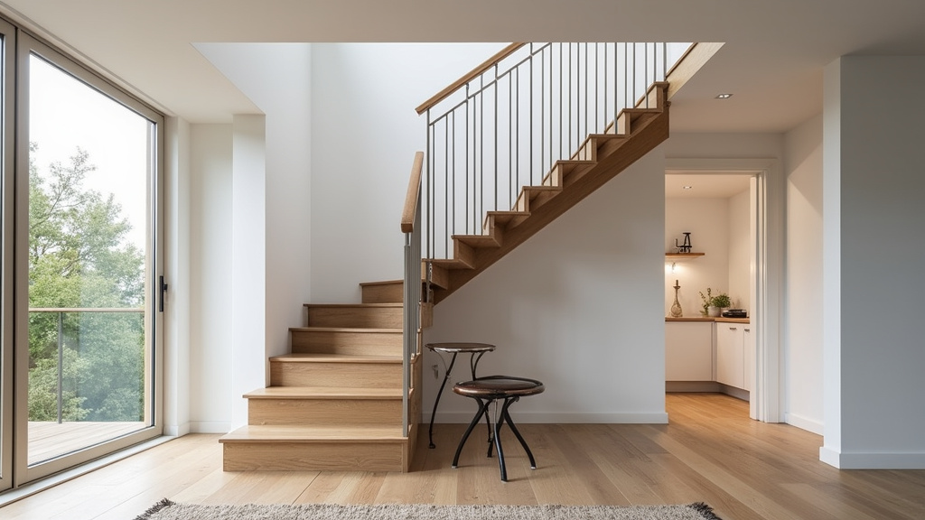 Monte-escalier tournant installé dans une maison à Loos