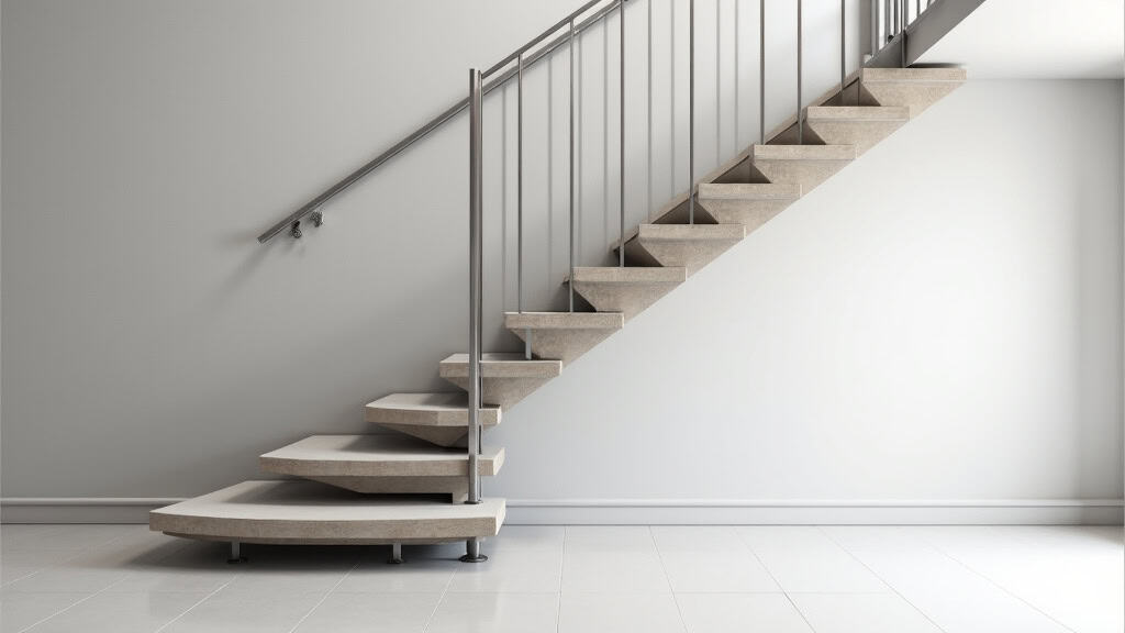 Monte-escalier tournant installé dans une maison à Mâcon, Saône-et-Loire
