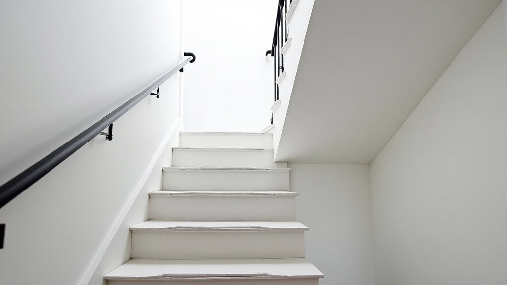 Monte-escalier tournant installé dans une maison à Mareuil-sur-Ourcq