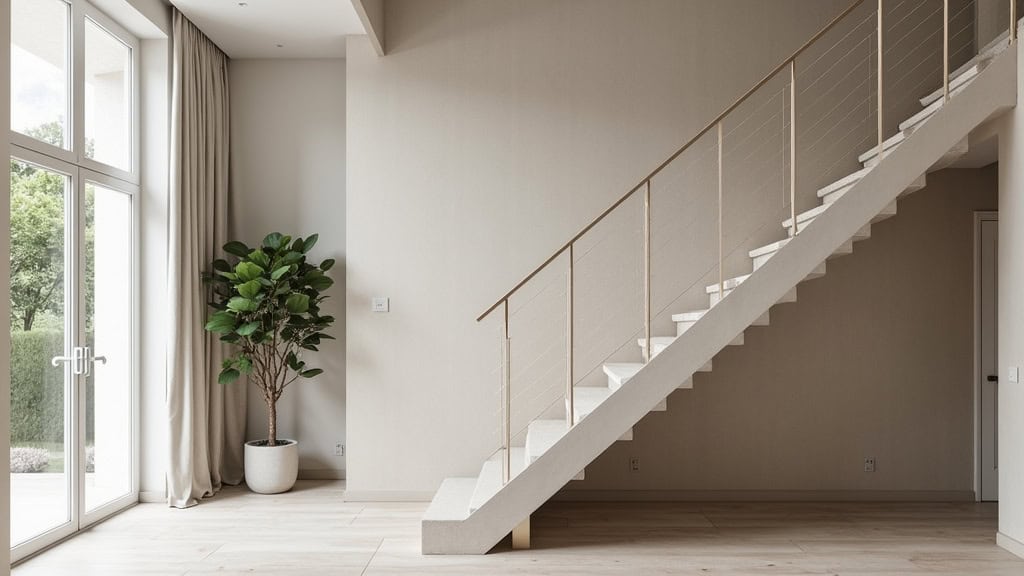 Monte-escalier tournant installé dans une maison à Mensignac