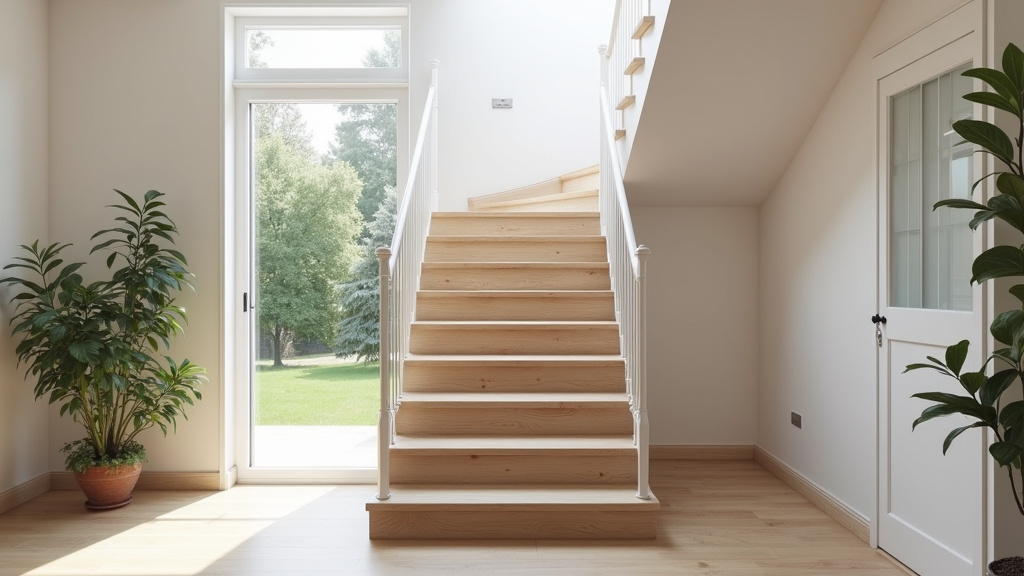 Monte-escalier tournant installé dans une maison à Minzier