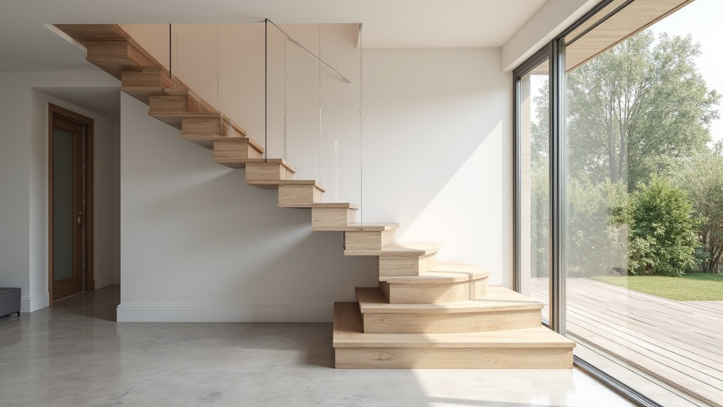 Monte-escalier tournant installé dans une maison à Montmédy