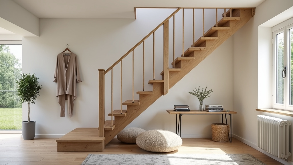 Monte-escalier tournant installé dans une maison à Moulis-en-Médoc