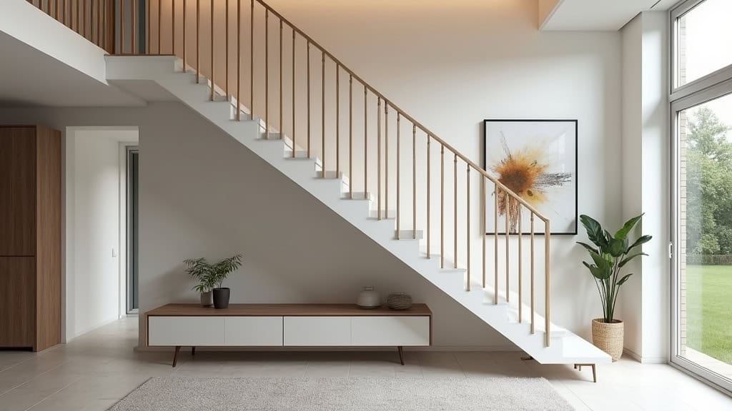 Monte-escalier tournant installé dans une maison à Nibelle