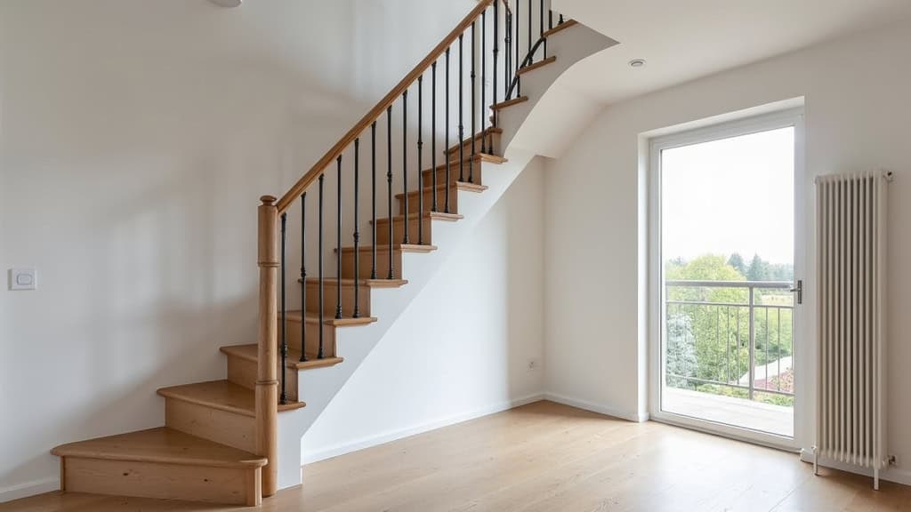 Monte-escalier tournant installé dans une maison à Périers