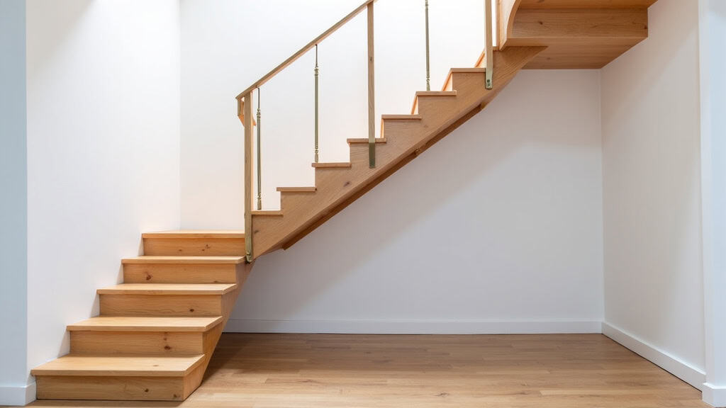 Monte-escalier tournant installé dans une maison à Plomelin, escalier en colimaçon avec rail sur mesure
