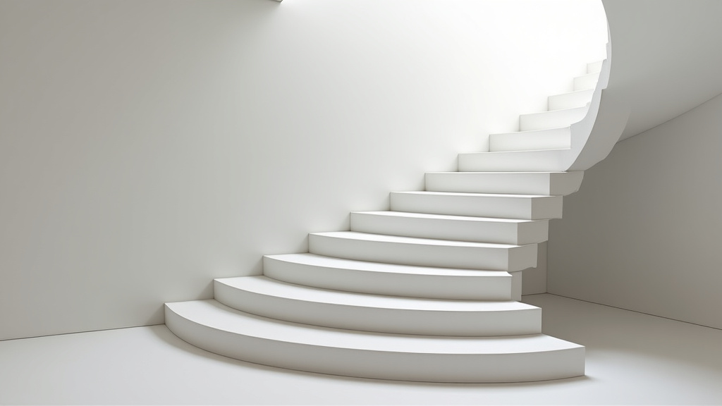 Monte-escalier tournant installé dans une maison à Wambrechies