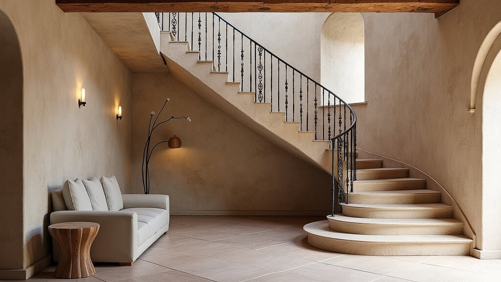 Monte-escalier tournant installé dans une maison ancienne à Brouilla