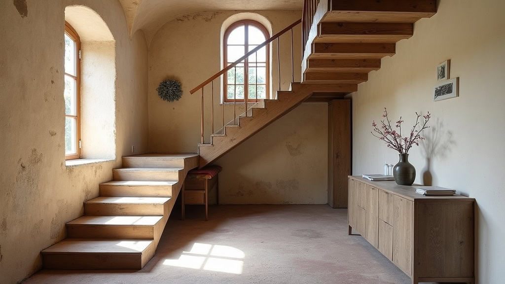 Monte-escalier tournant installé dans une maison ancienne à Fronton (31620)