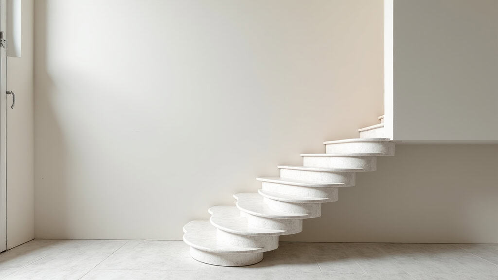 Monte-escalier tournant installé dans une maison ancienne à Pernes-les-Fontaines