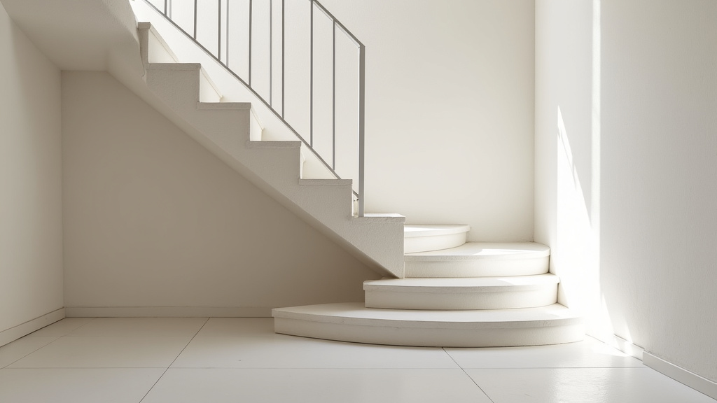 Monte-escalier tournant installé dans une maison ancienne du Morbihan avec escalier en colimaçon