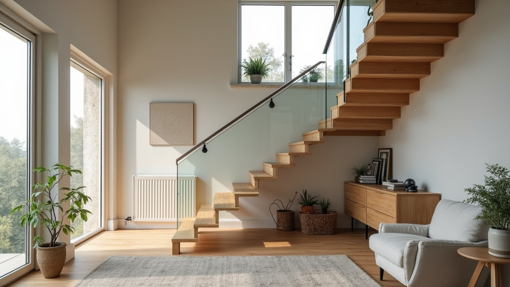 Monte-escalier tournant installé dans une maison bretonne à Bréhan