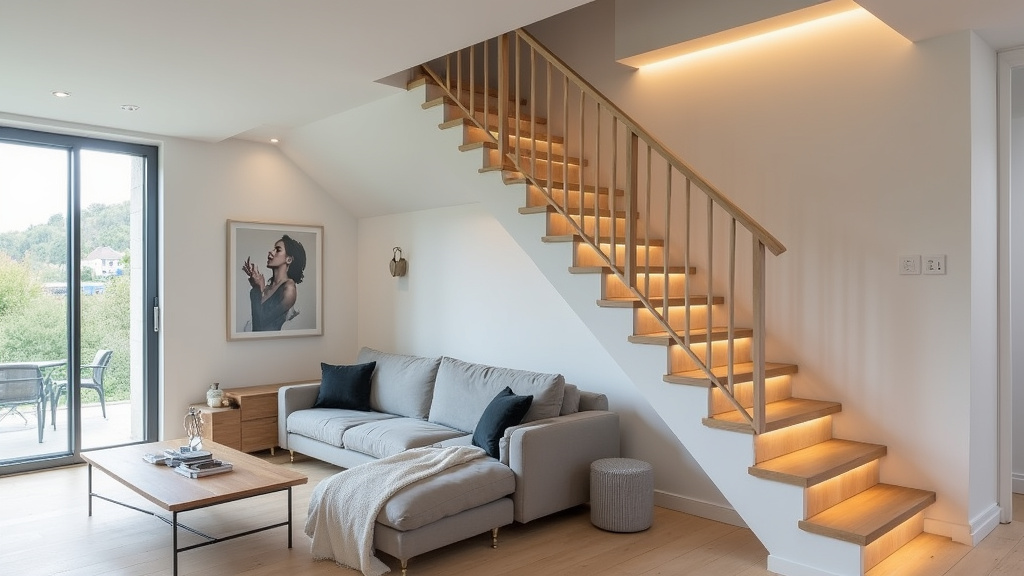 Monte-escalier tournant installé dans une maison de La Cadière-d