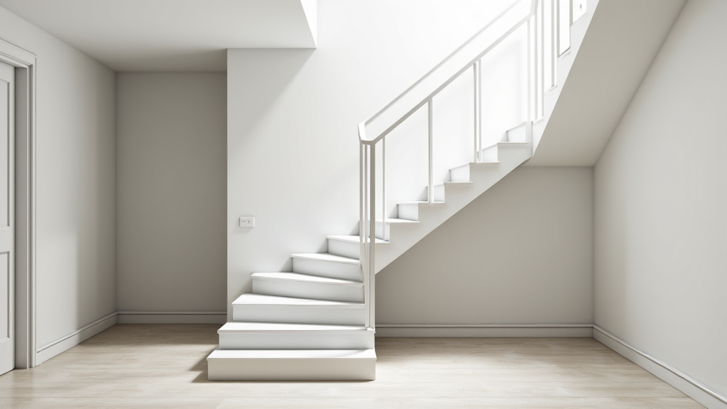 Monte-escalier tournant installé dans une maison de Pignan avec un virage serré, illustrant une solution sur mesure