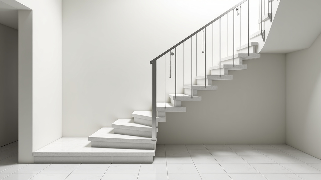 Monte-escalier tournant installé dans une maison moderne à Châteauneuf-Grasse