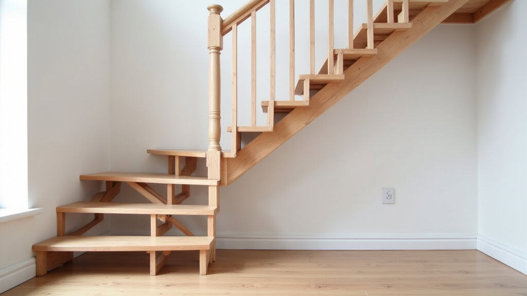 Monte-escalier tournant installé dans une maison traditionnelle de Munster avec escalier en colimaçon