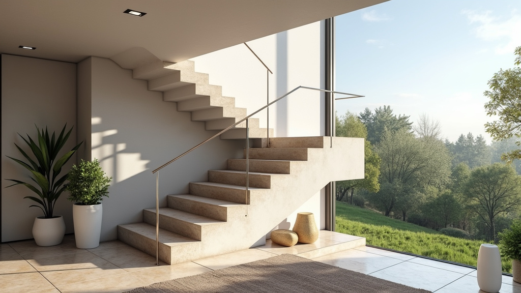 Monte-escalier tournant installé dans une villa à Gorron