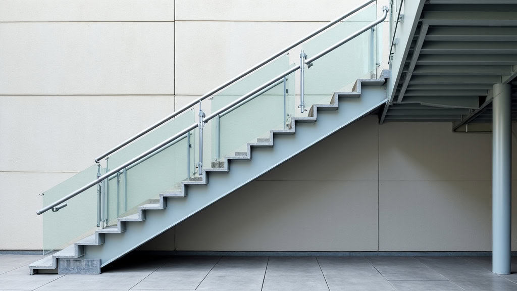 Monte-escalier tournant installé sur un escalier à virage à Arelaune-en-Seine