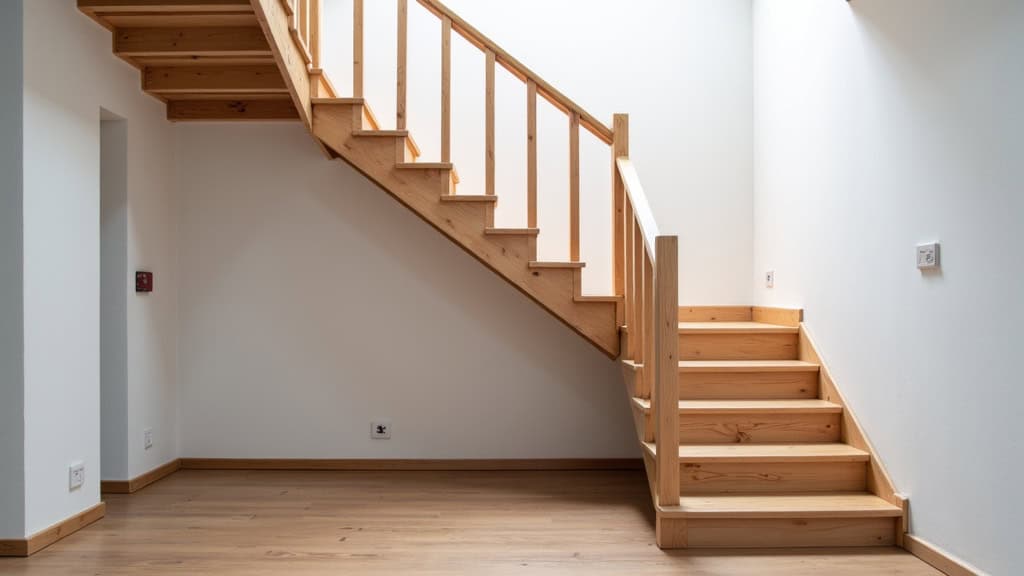 Monte-escalier tournant installé sur un escalier à virage dans une maison des Ardennes