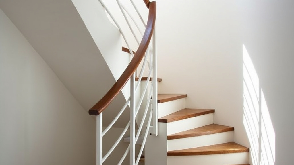 Monte escalier tournant installé sur un escalier avec courbe à Layrac