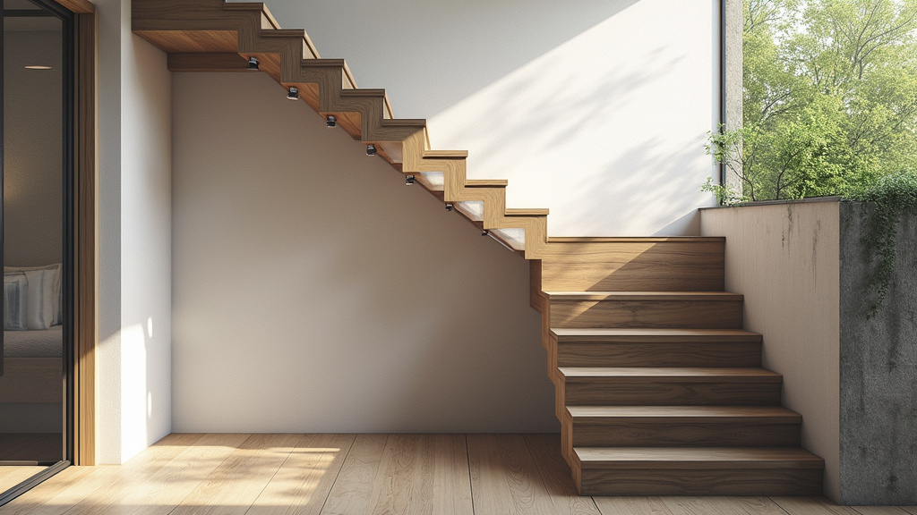 Monte-escalier tournant installé sur un escalier avec palier à Montrottier