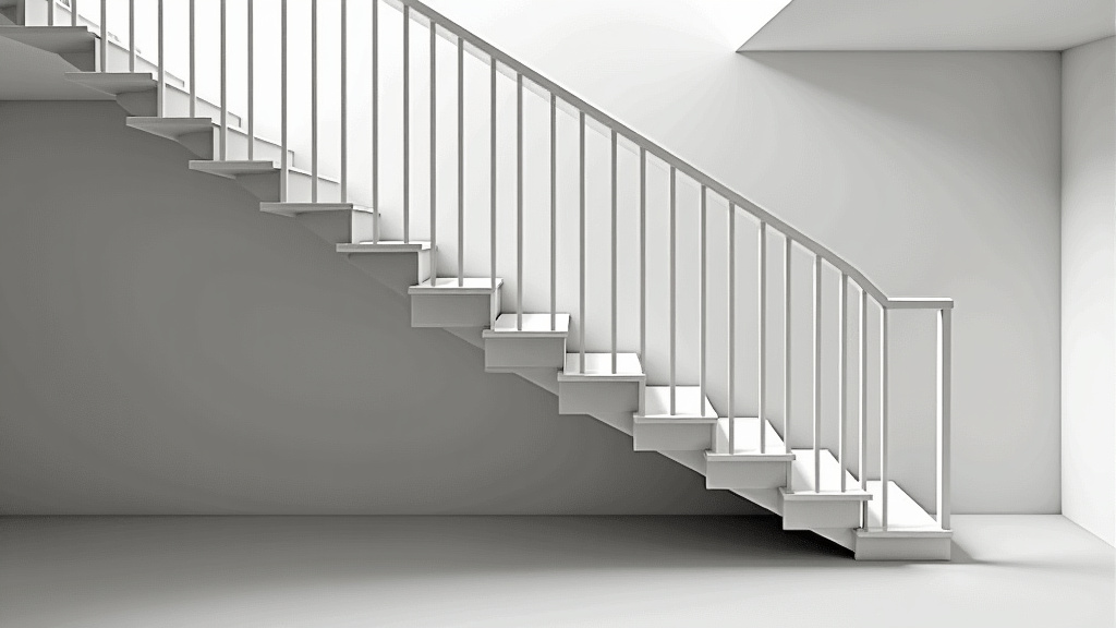 Monte-escalier tournant installé sur un escalier avec virage à Anneyron