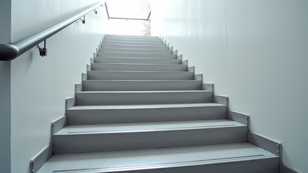 Monte-escalier tournant installé sur un escalier avec virage à Blacé