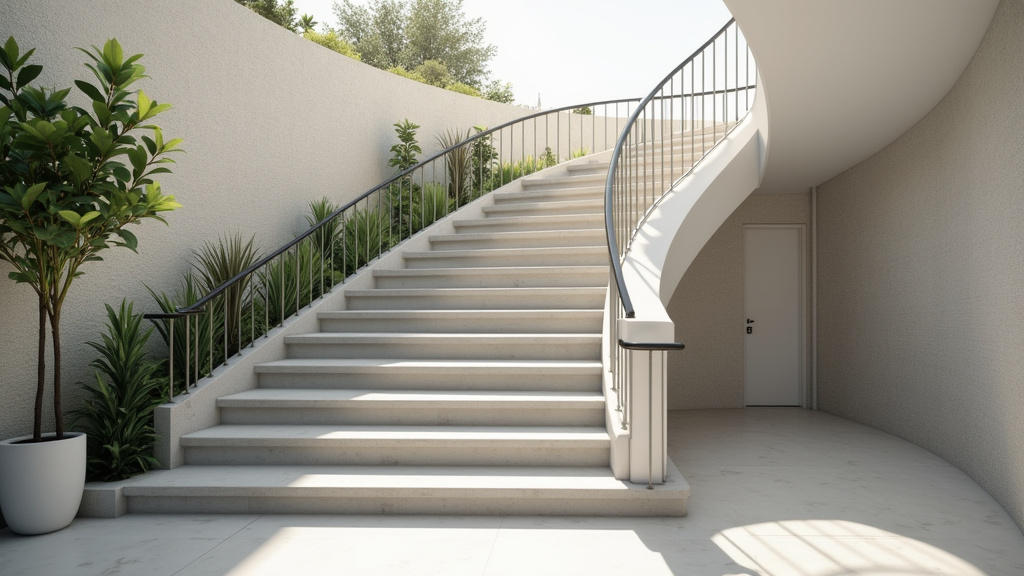 Monte-escalier tournant installé sur un escalier avec virage à Cérons