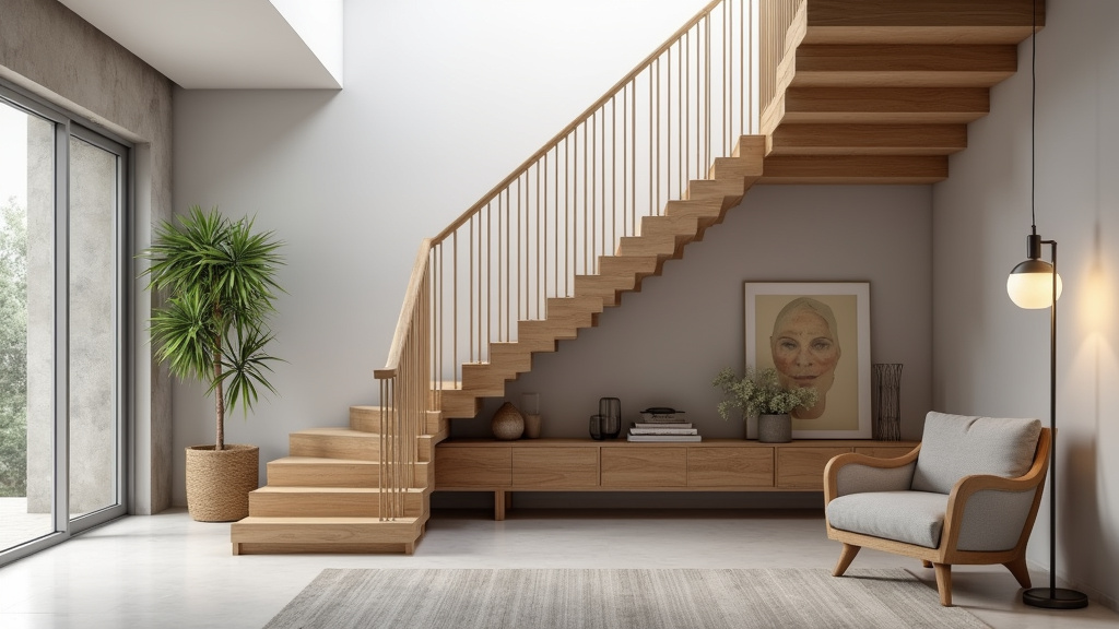 Monte escalier tournant installé sur un escalier avec virage à Chéreng