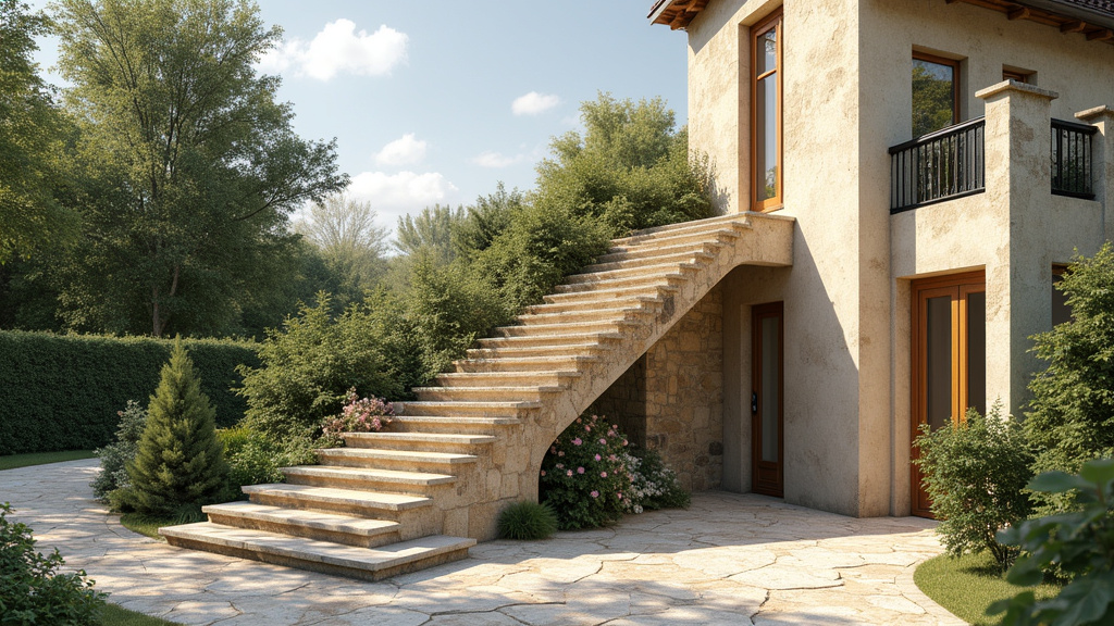 Monte-escalier tournant installé sur un escalier avec virage à Ludon-Médoc