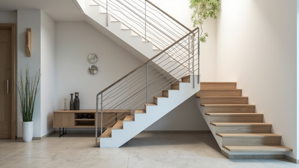 Monte-escalier tournant installé sur un escalier avec virage à Tanneron