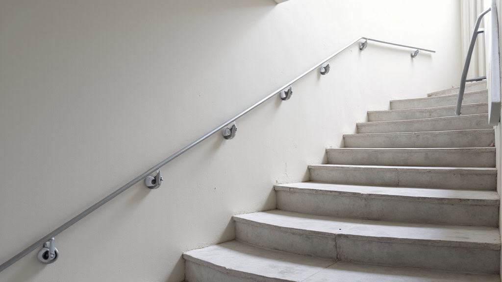Monte-escalier tournant installé sur un escalier courbe à Bandraboua