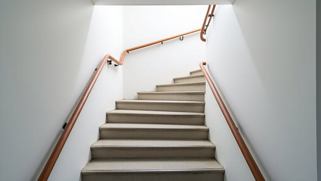 Monte-escalier tournant installé sur un escalier en colimaçon à Ayguesvives