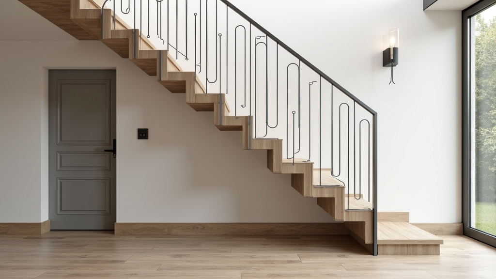 Monte-escalier tournant installé sur un escalier en colimaçon à Billiers