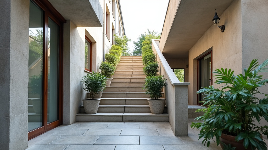 Monte-escalier tournant installé sur un escalier en colimaçon à Cercy-la-Tour