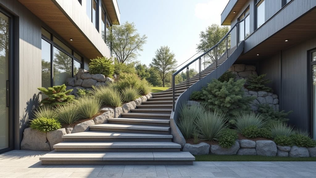 Monte-escalier tournant installé sur un escalier en colimaçon à Labergement-Sainte-Marie