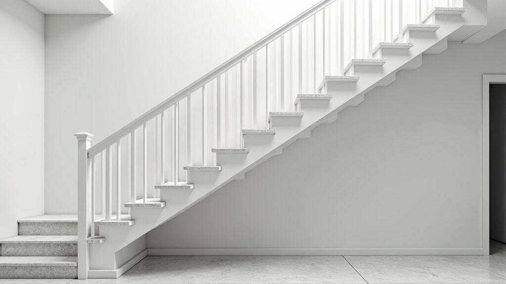 Monte-escalier tournant installé sur un escalier en colimaçon à Le Marigot, Martinique
