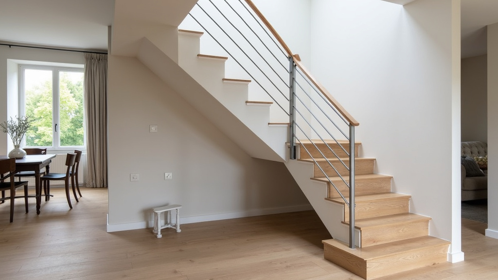 Monte-escalier tournant installé sur un escalier en colimaçon dans une maison à Flins-sur-Seine