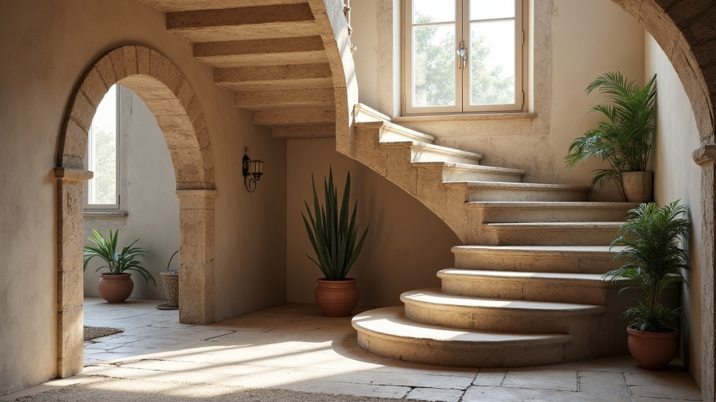 Monte-escalier tournant installé sur un escalier en colimaçon dans une maison ancienne