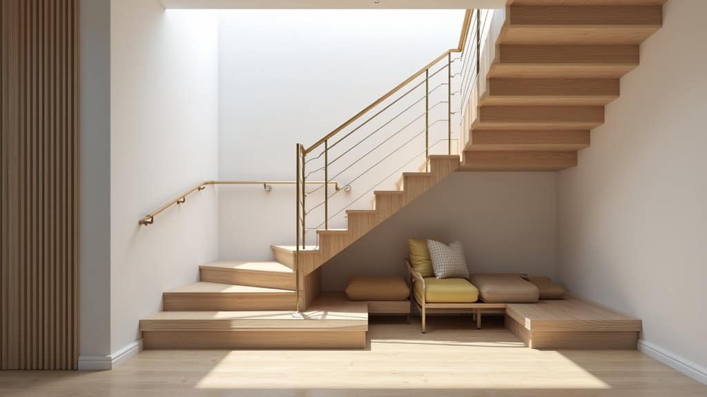 Monte-escalier tournant personnalisé en cours d