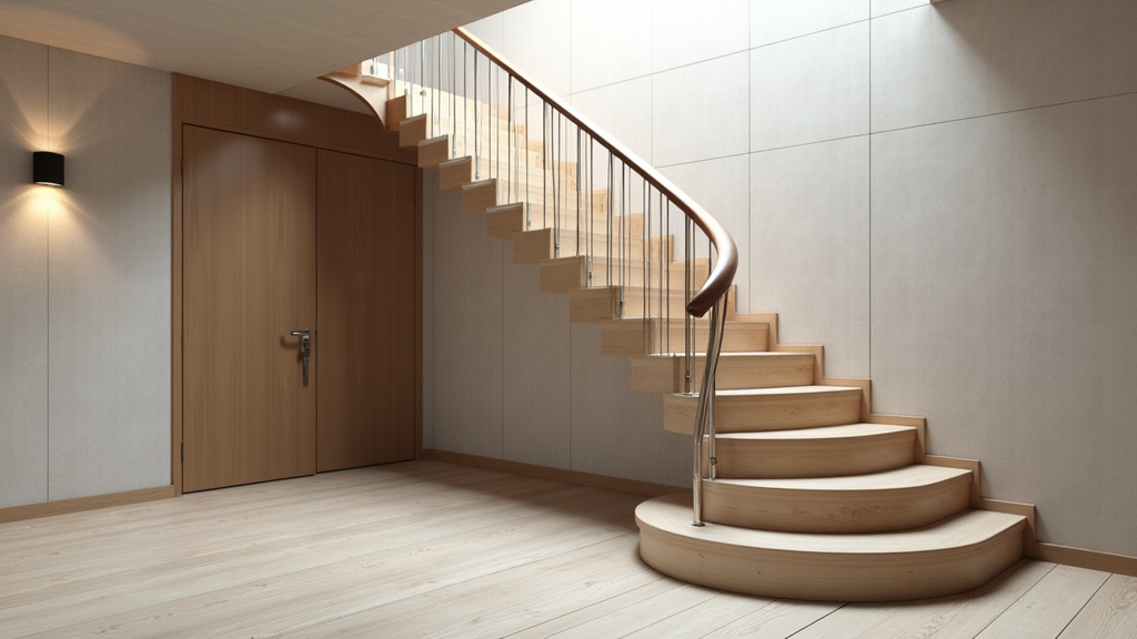 Monte-escalier tournant personnalisé en cours d