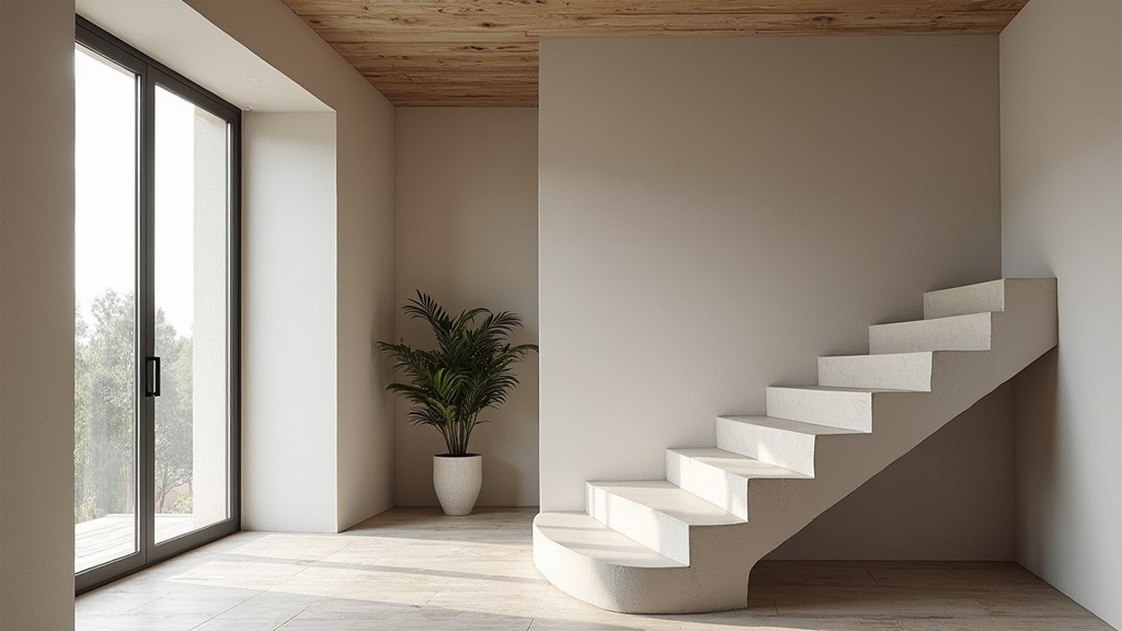 Monte-escalier tournant sur mesure dans une maison ancienne à Ligugé
