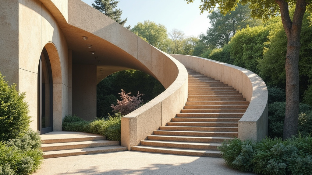 Monte-escalier tournant sur un escalier avec virage à Beaumont-sur-Sarthe
